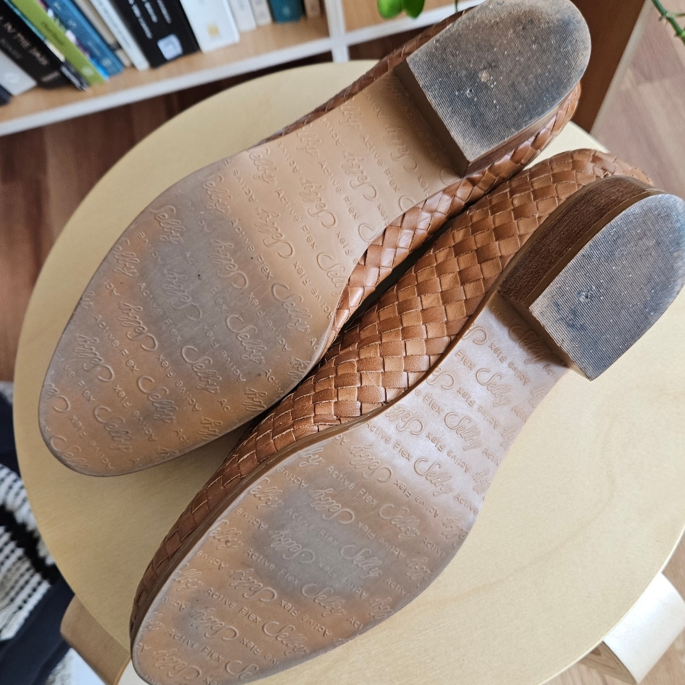 vtg cottage boho hippie 90s y2k grunge woven indie urban festival loafers flats - Picture 7 of 8